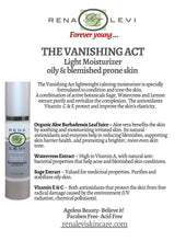Load image into Gallery viewer, The Vanishing Act Light Moisture Crème 🌿 8OZ (PRO)